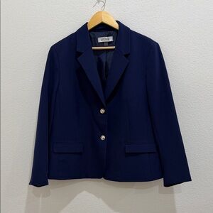 Kasper Dark Blue Women's Suit Jacket